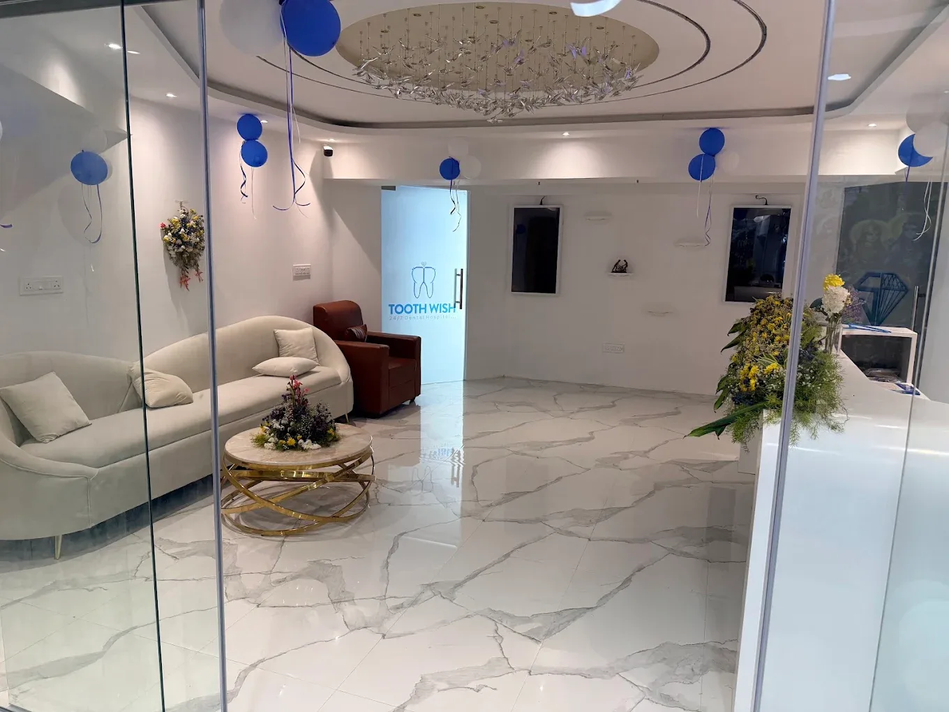 Clinic reception area