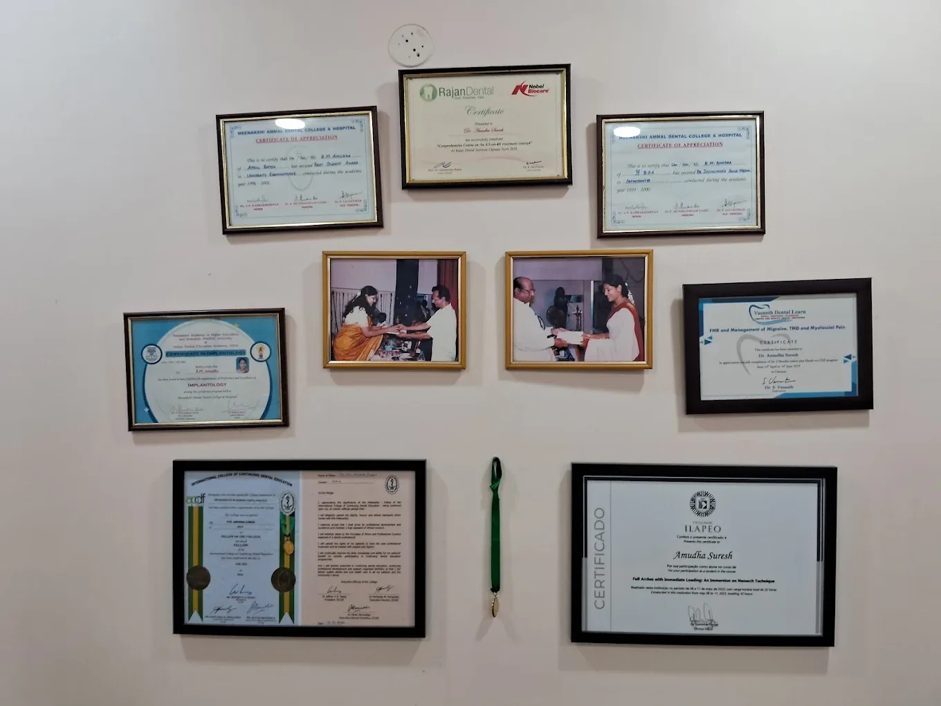 wall of accomplishments