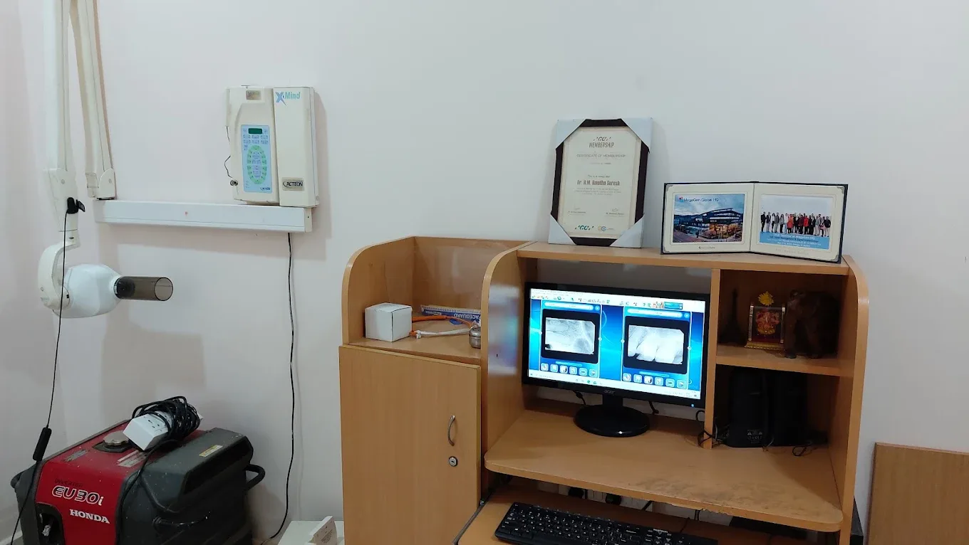 computer desk within clinic