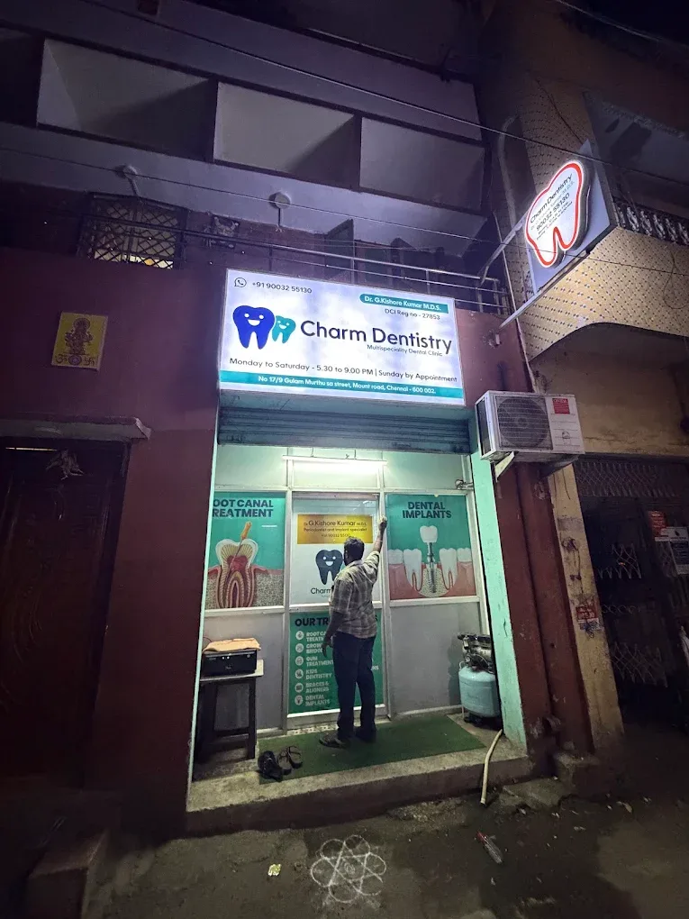 man waiting at the clinic entrance
