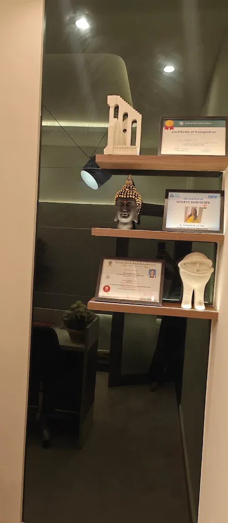 clinic shelf with accomplishments