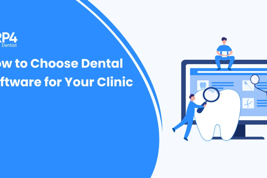 Dental clinic owner comparing features of different dental practice management software solutions.