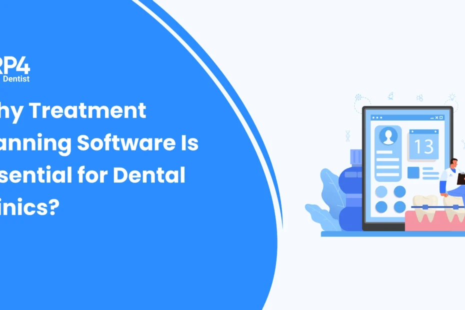 Dentist using digital treatment planning software to create accurate and efficient patient care plans.