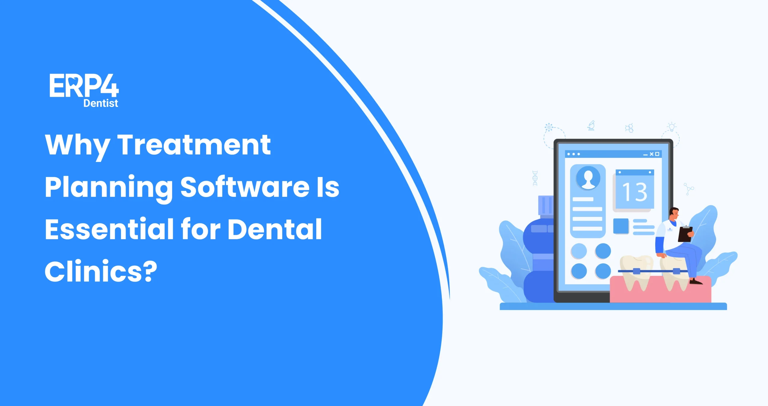Dentist using digital treatment planning software to create accurate and efficient patient care plans.