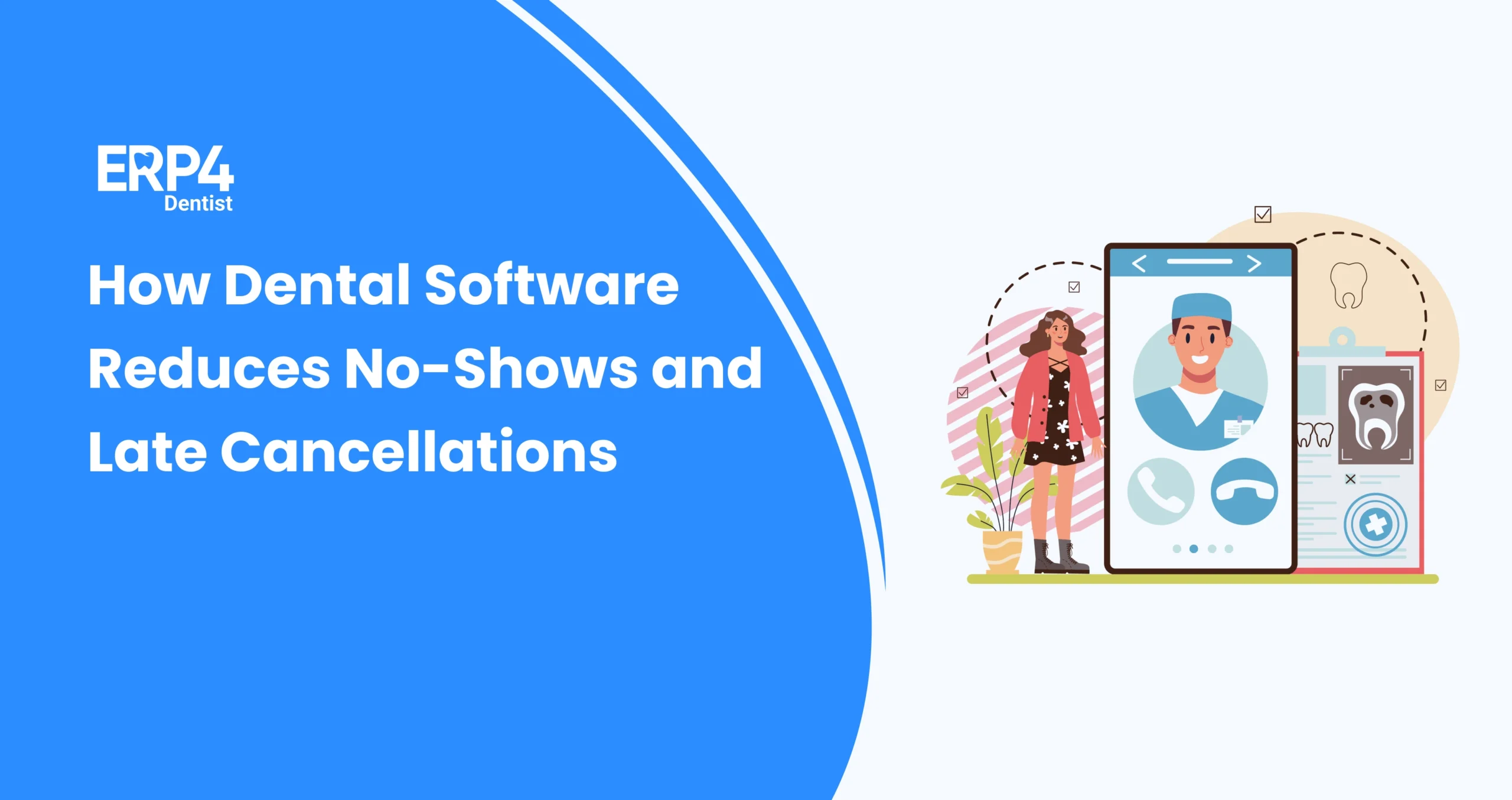 Dental clinic using automated reminders in dental software to reduce patient no-shows and cancellations.