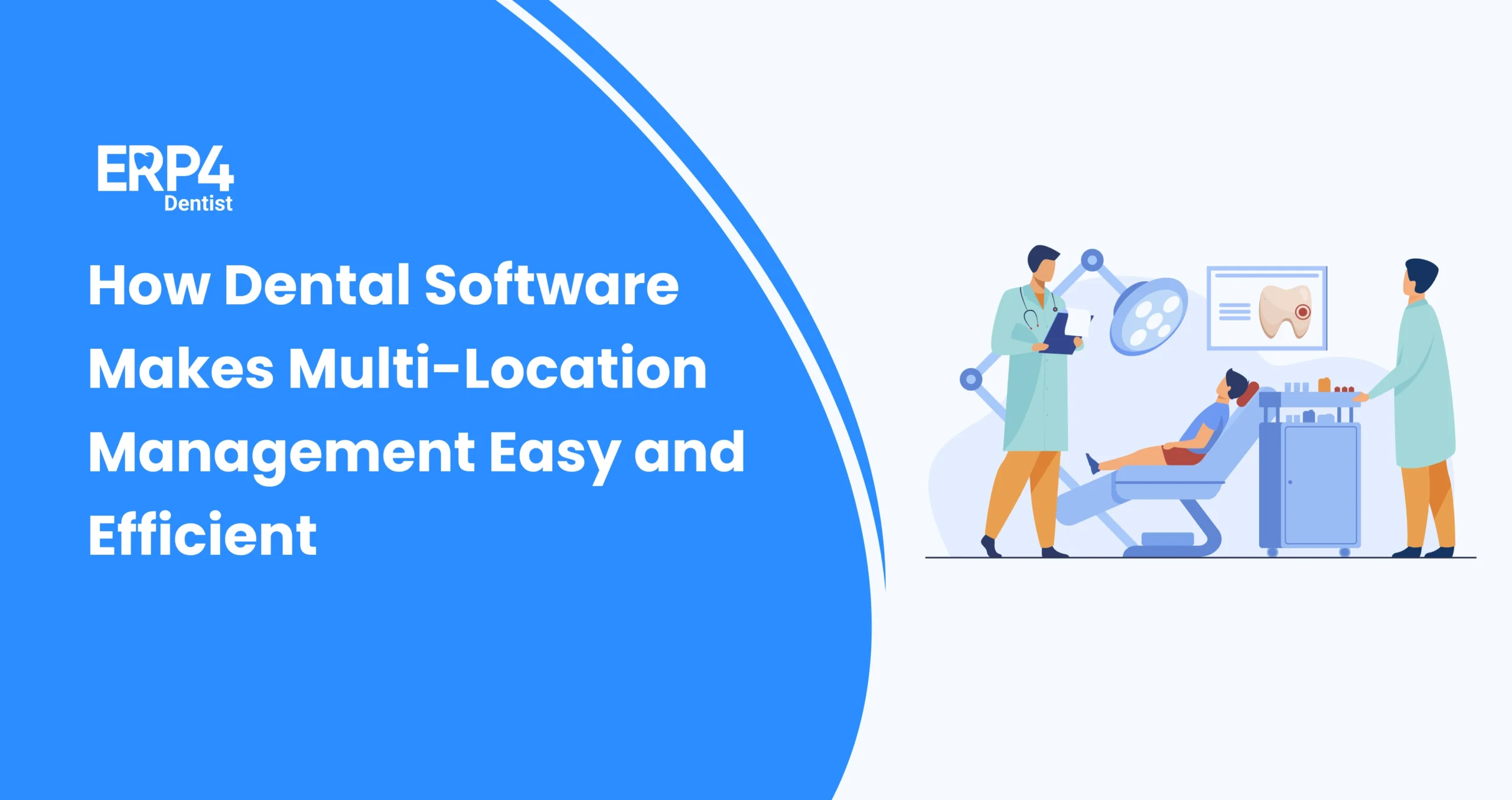 Dental practice owner monitoring multiple clinic locations through a unified dental software system.