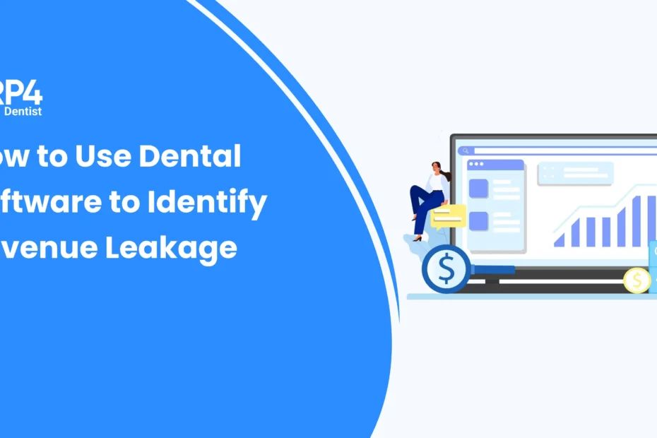 Dental software dashboard displaying financial reports and revenue insights to identify income leakage.