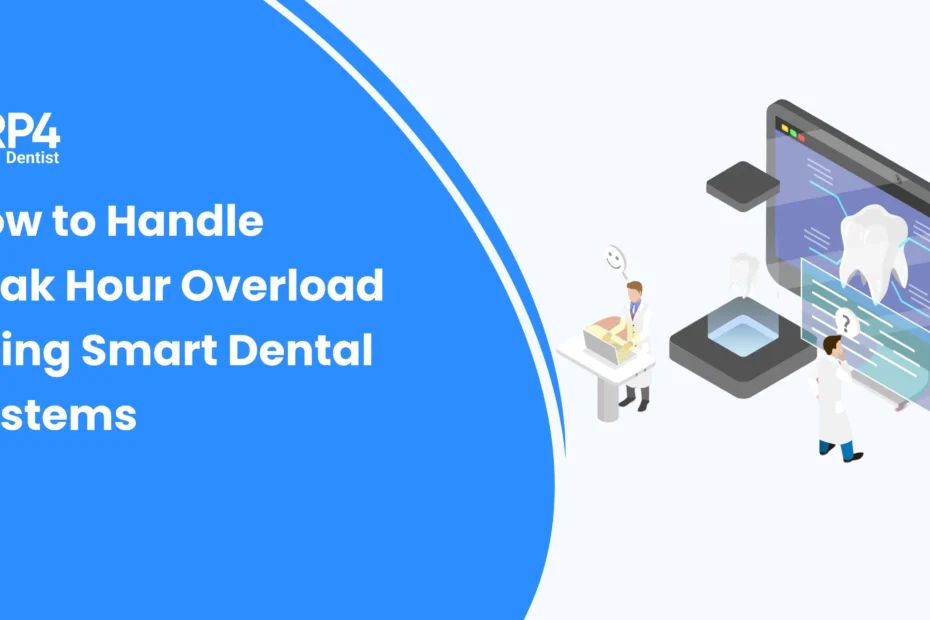 Dental clinic managing peak hour patient load efficiently using smart dental software and automated workflows.