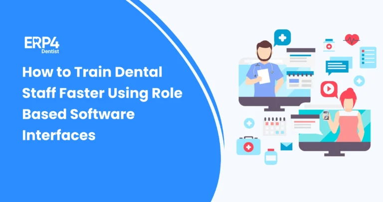 Illustration showing how to train dental staff faster using role based access