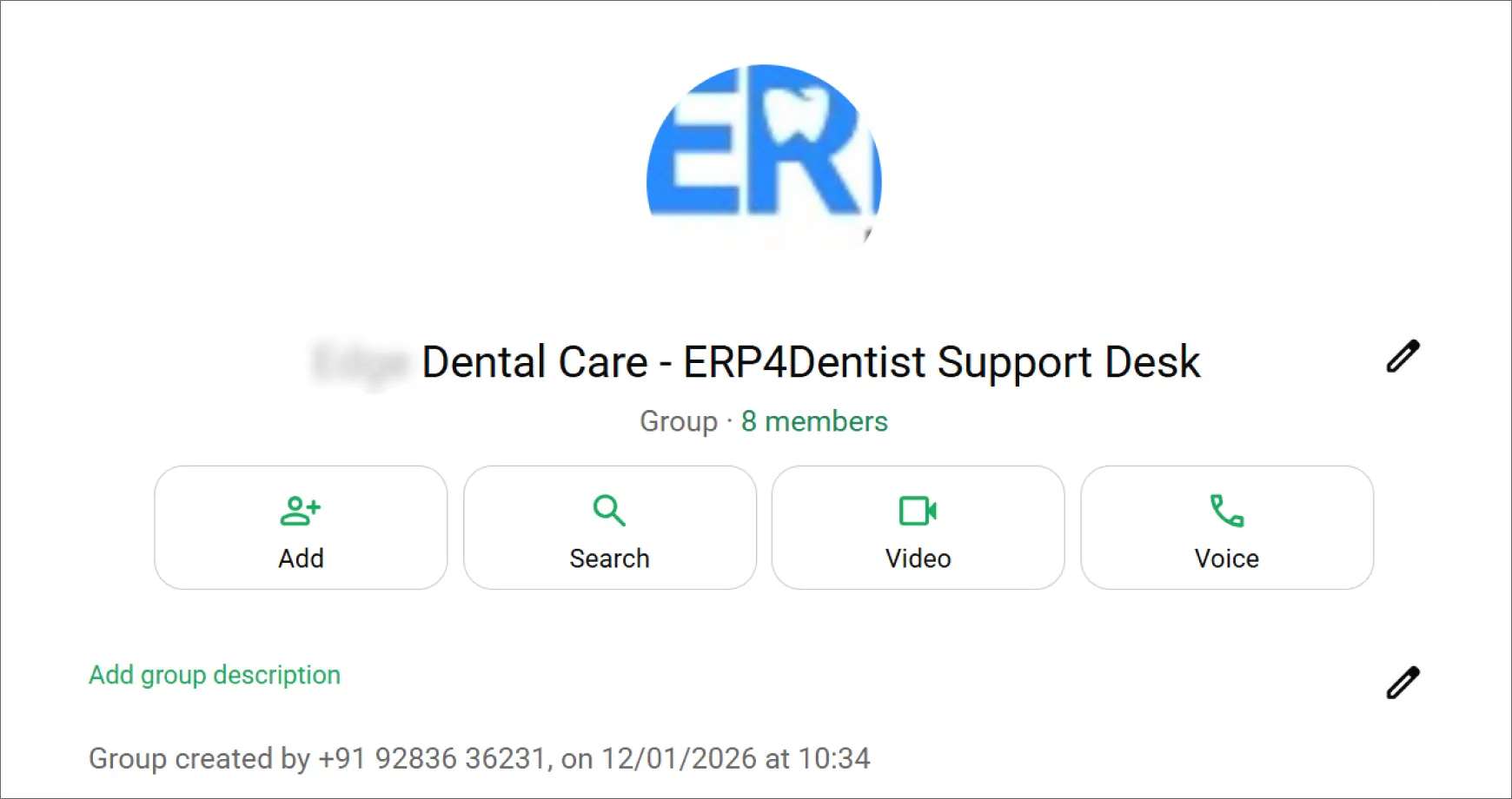 Whatsapp responsive support group
